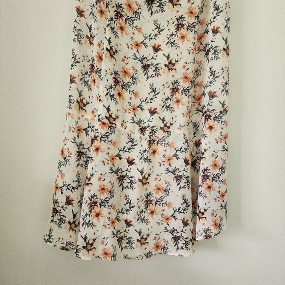 Free People Femme Edge Bohemian Maxi Skirt in Ivory Combo Size 10 - Picture 14 of 16